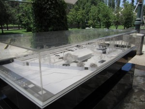 model of Villa Grimaldi property