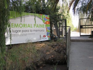 sign for Memorial Paine