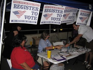 Register to Vote signs