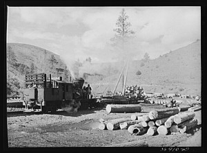 Today, logging camps, like this one photographed in Oregon in 1941, require multifaceted historical investigation. Courtesy: Library of Congress