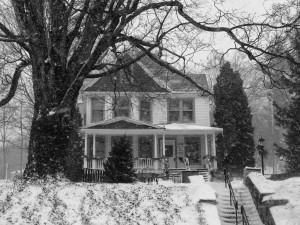 Jones House in the Snow by l. hutton