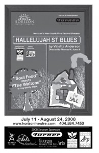 Hallelujah Street Blues program cover. Courtesy of the Horizon Theatre.