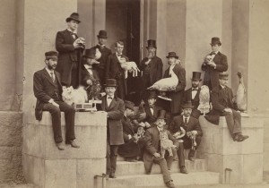 J.W.P. Jenks with his taxidermy students, 1875.  Photo credit: John Hay Library and Brown University Archives.