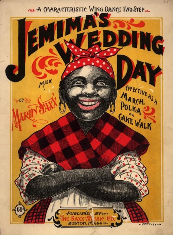 "Jemima's Wedding Day," 1899 sheet music cover.
