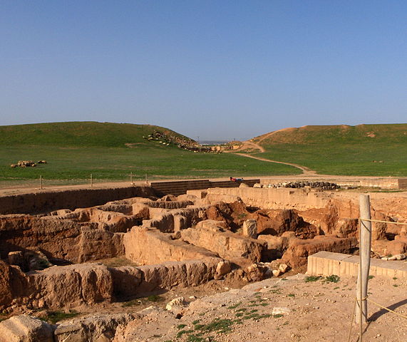 Ruuins of Ebla, a city in Syria, where one of the first archives of clay tablets was found, dating back to the third millennium BCE. Image courtesy Mappo. 