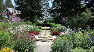 Mansion and formal garden, Marsh-Billings-Rockefeller National Historical Park. Photo credit: National Park Service.