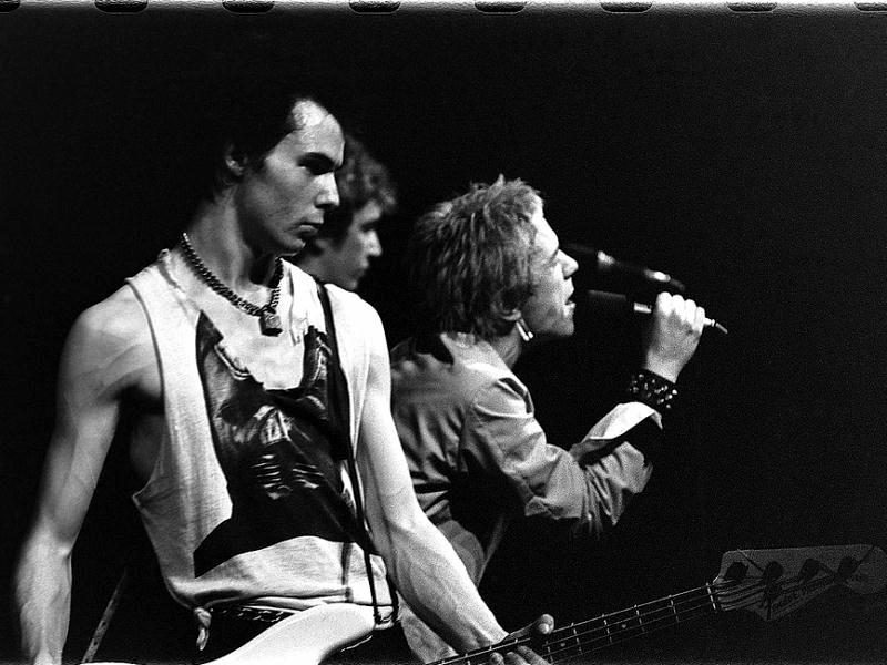 Sid Vicious, Steve Jones, and Johny Rotten of the Sex Pistols. Source: https://en.wikipedia.org/wiki/Sex_Pistols.