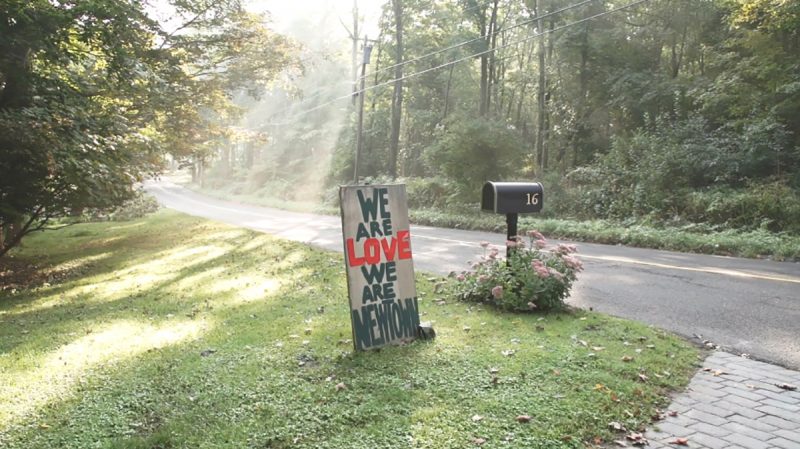 A sign made by a resident of Newtown, Connecticut, following the Sandy Hook Elementary School shooting in 2012. Source: The Story of the Stuff. 