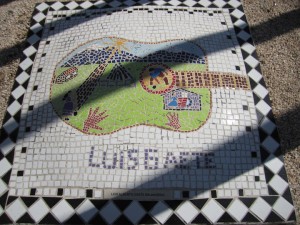 mosaic showing guitar