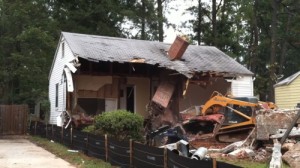 house being torn down