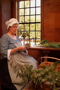 Historic Deerfield Open Hearth Cook with Herbs, Historic Deerfield, photo by Massachusetts Office of Travel and Tourism