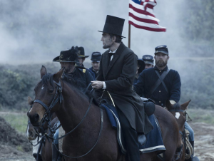 Daniel Day Lewis as Abraham Lincoln surveys the aftermath of battle in Lincoln. Photograph: DreamWorks II Distribution Co., LLC. All Rights Reserved.