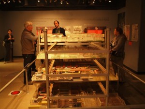 The architectural model of the Diefenbunker is the centerpiece of an exhibit about the  construction of the site. (Photo courtesy of Jennifer Dickey.)