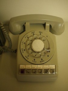Artifacts such as this rotary phone transport visitors back to the 1960s. (Photo courtesy of  Jennifer Dickey.)