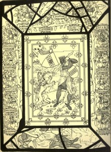 Fig. 1 The Steward Window (1574), showing Banquo as the root of the family tree. Image credit:   