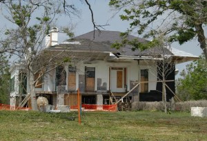 The Beauvoir Estate, the home of Jefferson Davis, president of the Confederacy, seven months after suffering damage during Hurricane Katrina. Source: FEMA