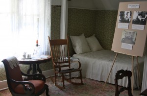 Even unrestored rooms can feature archival sources that help unfreeze the room for visitors. Photo courtesy of Amy Tyson.