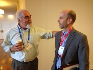 Cliff Kuhn with outgoing National Council on Public History director John Dichtl, Nashville, April 2015. Photo credit: Cathy Stanton