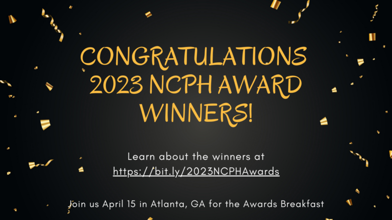 Congratulations 2023 Award Winners! | National Council on Public History