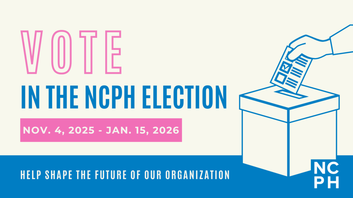 Graphic advertising the 2026 NCPH Election, which is open November 4, 2025, to January 15, 2026.