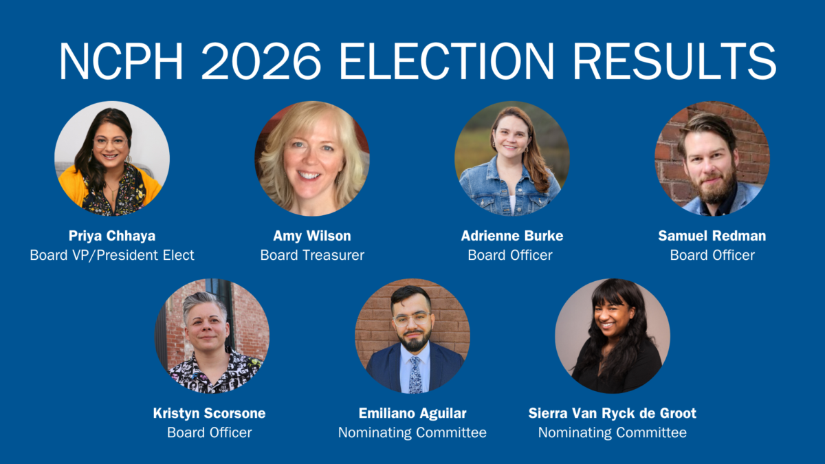Graphic featuring the results of the 2026 NCPH election.
