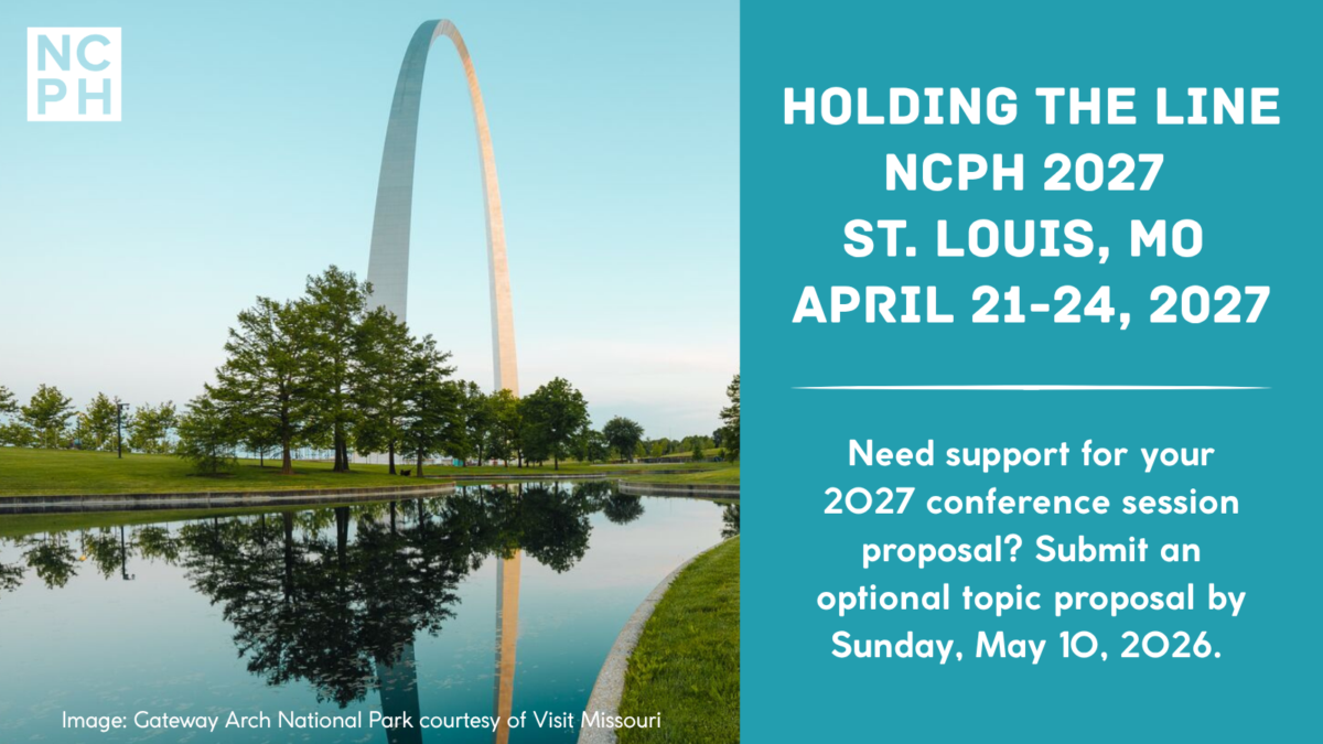 Announcement for the NCPH 2027 Annual Meeting Call for Proposals. The deadline for submitting an optional early topic proposal is May 10, 2026.