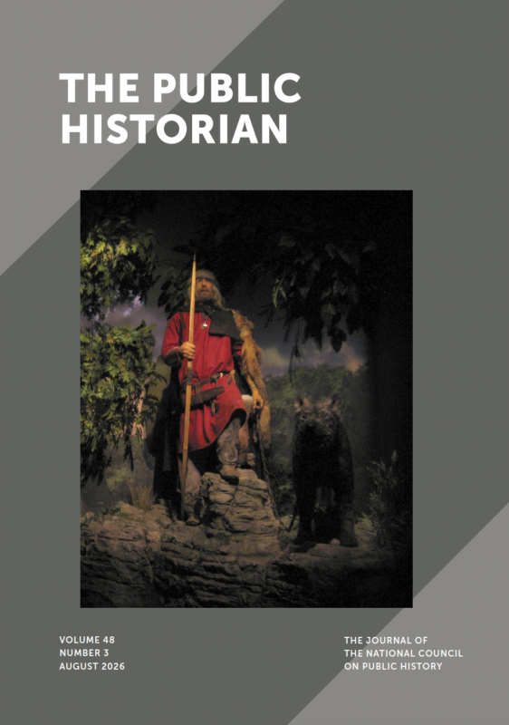 Cover image for The Public Historian featuring a Viking mannequin
